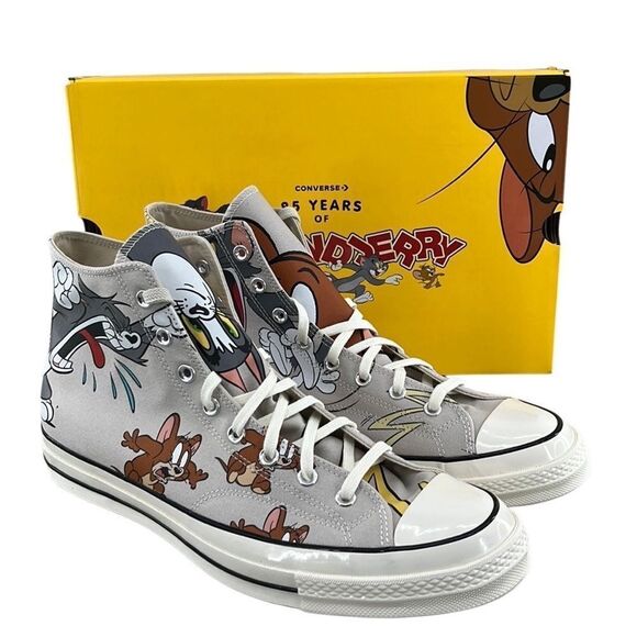 Converse x Tom and Jerry Chuck 70 Limited Edition Hightop Sneakers Shoes Size 16 - Picture 3 of 13